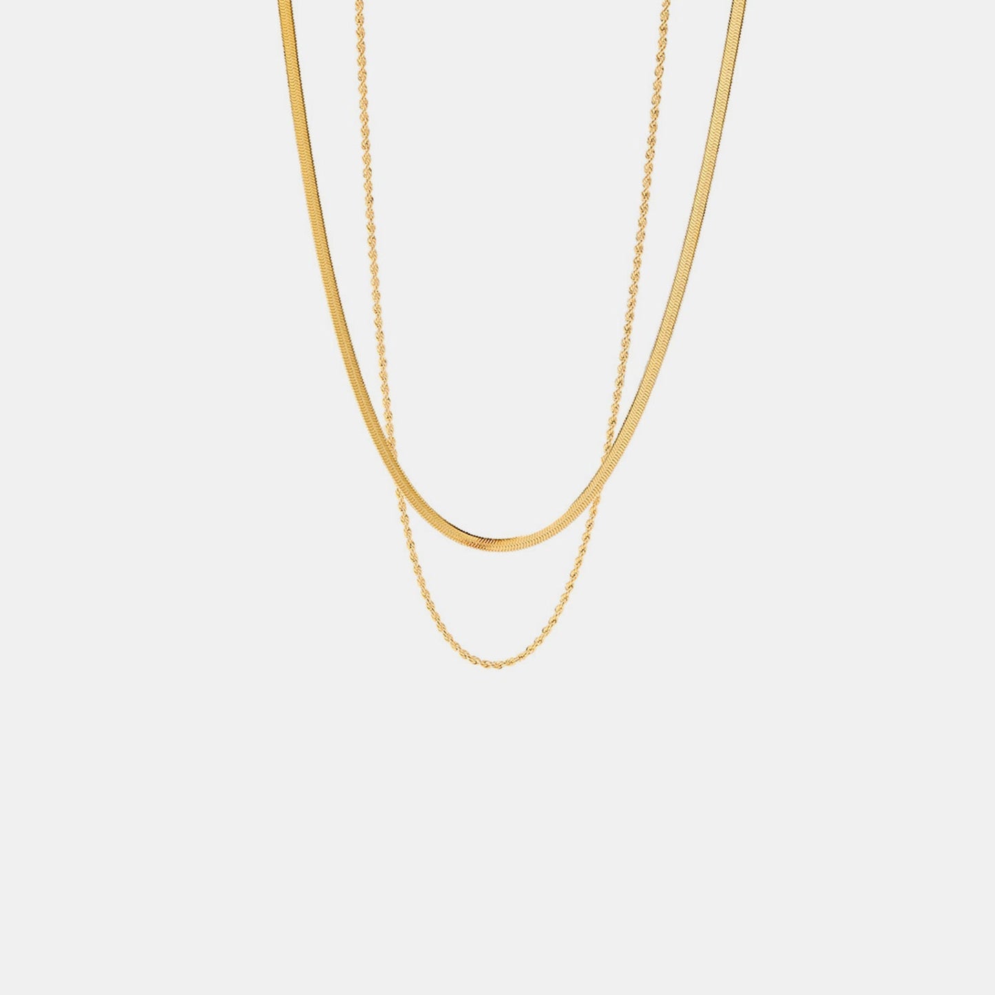 Gelaagde 18K Gouden Ketting | Dames ketting met dubbele schakel en tijdloze luxe