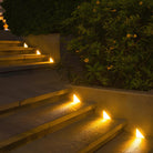 Solar Powered Stair Lights with Dusk Sensor, Waterproof LED Outdoor Step Lights