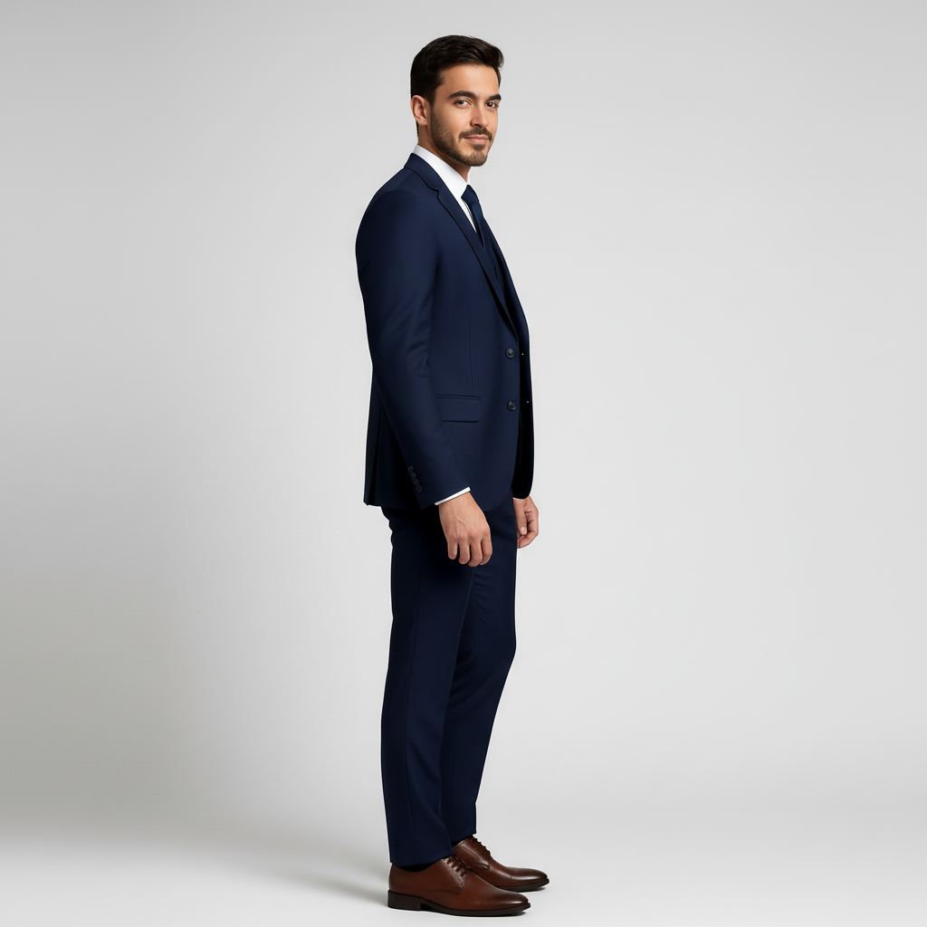 Men's 3-Piece Suit with Waistcoat - Jacket, Vest & Trousers