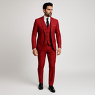 Men's 3-Piece Suit with Waistcoat - Jacket, Vest & Trousers