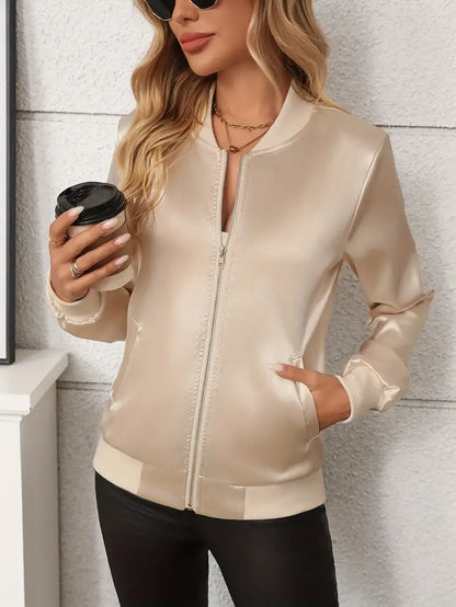 Eliska | Dames Jack – Zacht Ademend Jack met Ritssluiting en Minimalistisch Design