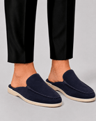 Elegante Herren Loafer Mit Offener Ferse - Cecile LavelleDunkelblau
