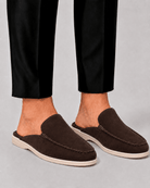 Elegante Herren Loafer Mit Offener Ferse - Cecile LavelleBraun