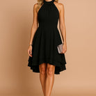 Emmeline Ashford Halter Neck Tiered A-Line Wedding Guest Dress_1