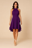 Emmeline Ashford Halter Neck Tiered A-Line Wedding Guest Dress_4