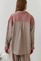 Women's Loungewear Pyjama Set with Button Top and Drawstring Trousers
