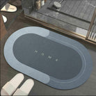 extra large anti slip bath mat in blue