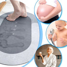 extra large anti slip bath mat in grey