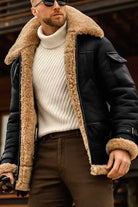 Men's Fleece Jacket Casual Fit Warm Layering Coat
