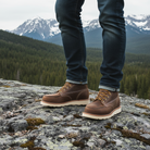 Men's 6-Inch Moc-Toe Work Boots - Leather Ankle Boots