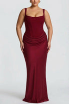 Maxi Dress for Women - Square Neckline