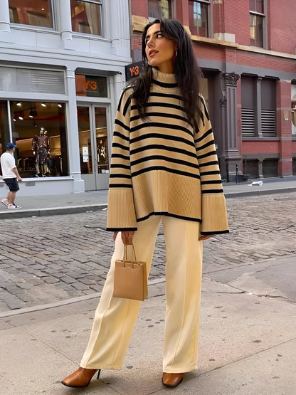 Dames Oversized Coltrui – Katoen, Losvallend, Casual voor Herfst en Winter