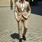 Anzug Herren mit schmaler Passform - khaki