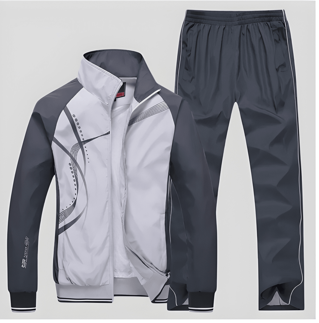 Men's Tracksuit Two-Piece Set – Zip Jacket & Joggers
