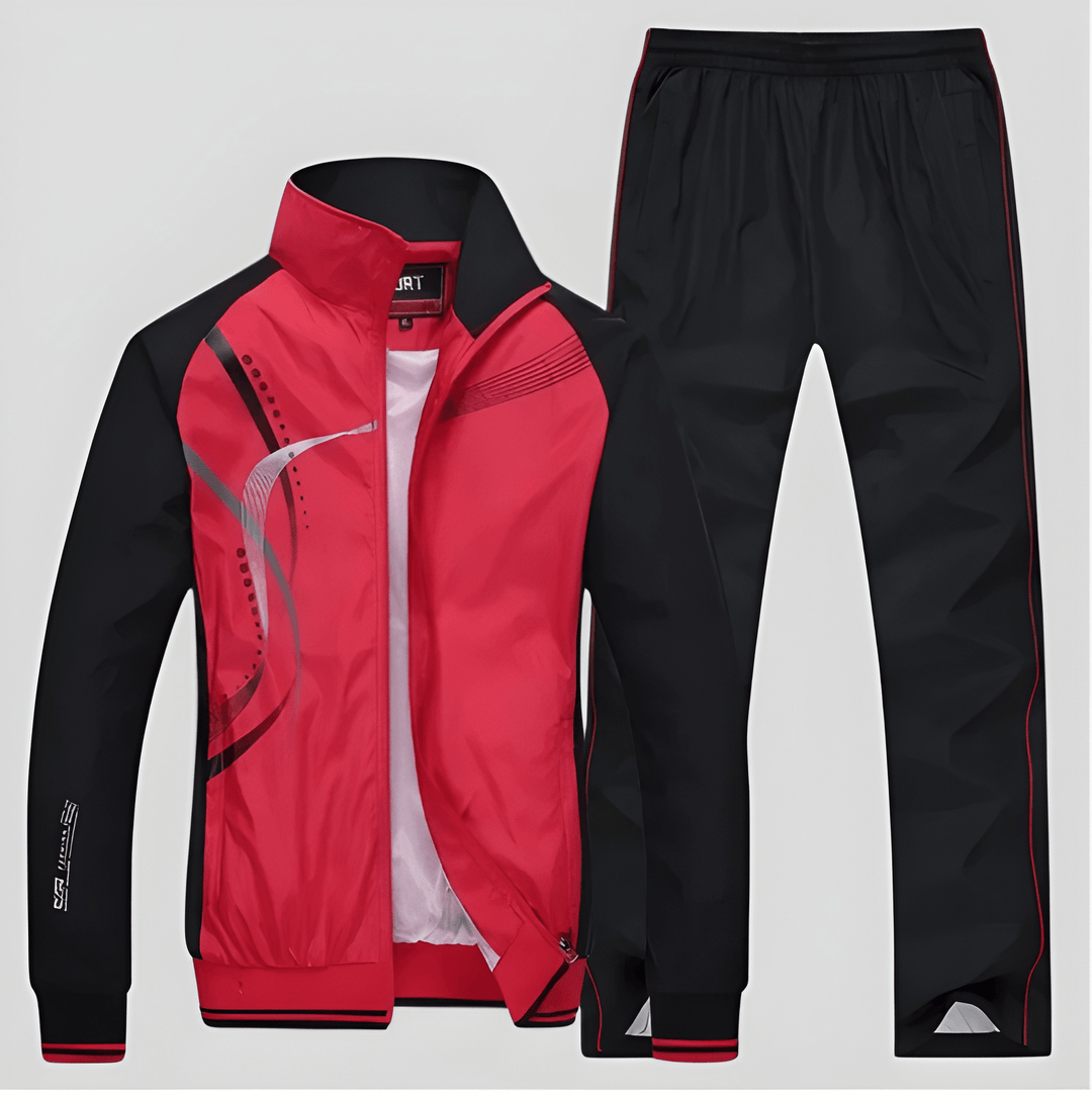 Men's Tracksuit Two-Piece Set – Zip Jacket & Joggers