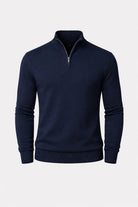 Men's Jumper Slim Fit Half-Zip Long Sleeve Pullover