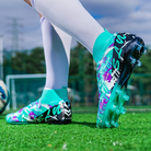Men's Football Boots High-Top Wide Fit with Long Studs
