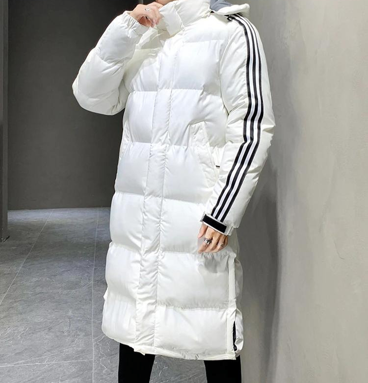 Men's Long Parka Jacket - Windproof Hooded Winter Coat