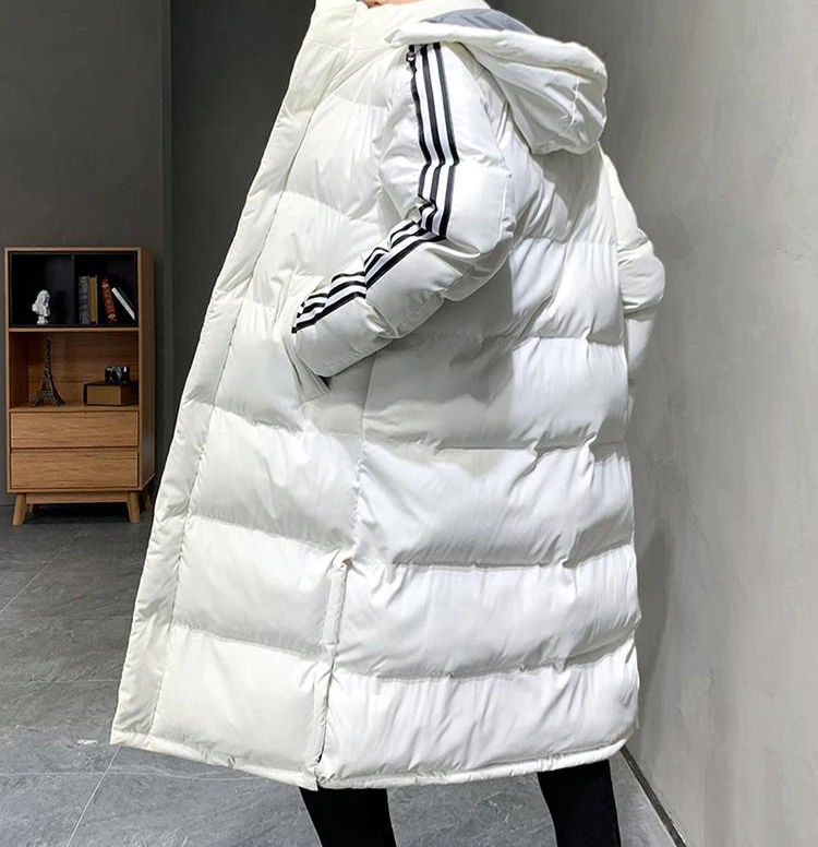 Men's Long Parka Jacket - Windproof Hooded Winter Coat