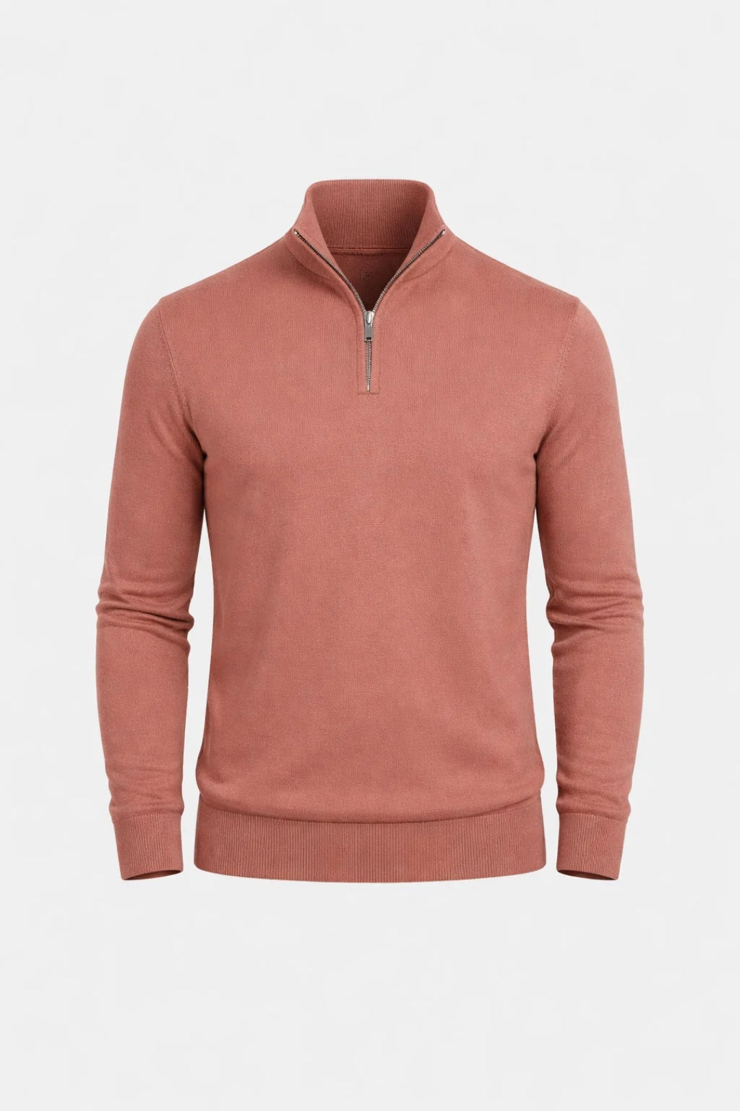 Men's Jumper Slim Fit Half-Zip Long Sleeve Pullover