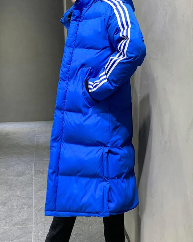Men's Long Parka Jacket - Windproof Hooded Winter Coat