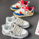 Men's Lightweight Sneakers with Lace-Up Closure and Contrast Details