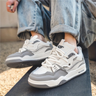 Men's Lightweight Sneakers with Lace-Up Closure and Contrast Details