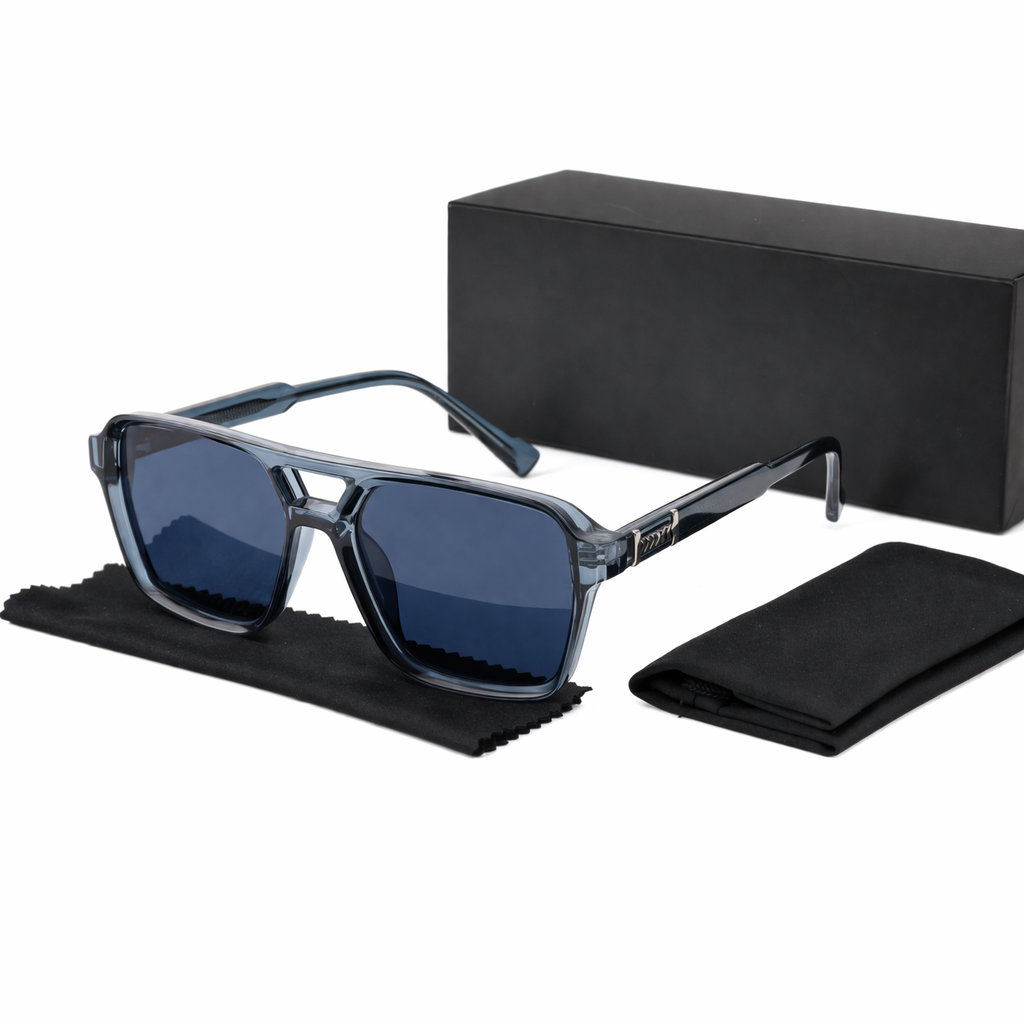 Men's Oversized Retro Sunglasses with Wide Frame