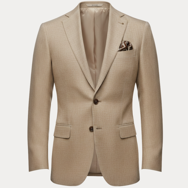 Men's Blazer Slim Fit with Button Closure - Spring/Summer Jacket