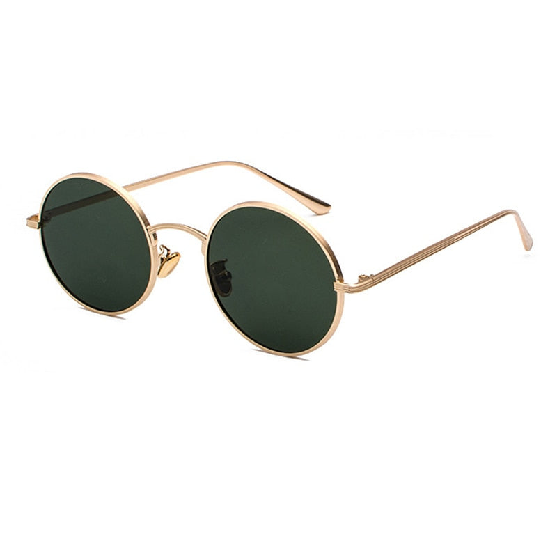 Unisex Round Sunglasses Retro Thin Frame Summer Eyewear