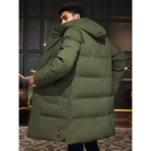 Men's Long Puffer Jacket - Hooded Winter Down Jacket