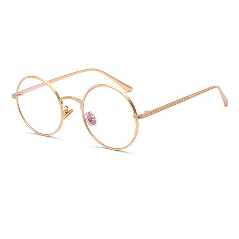 Unisex Round Sunglasses Retro Thin Frame Summer Eyewear