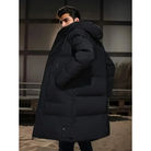 Men's Long Puffer Jacket - Hooded Winter Down Jacket