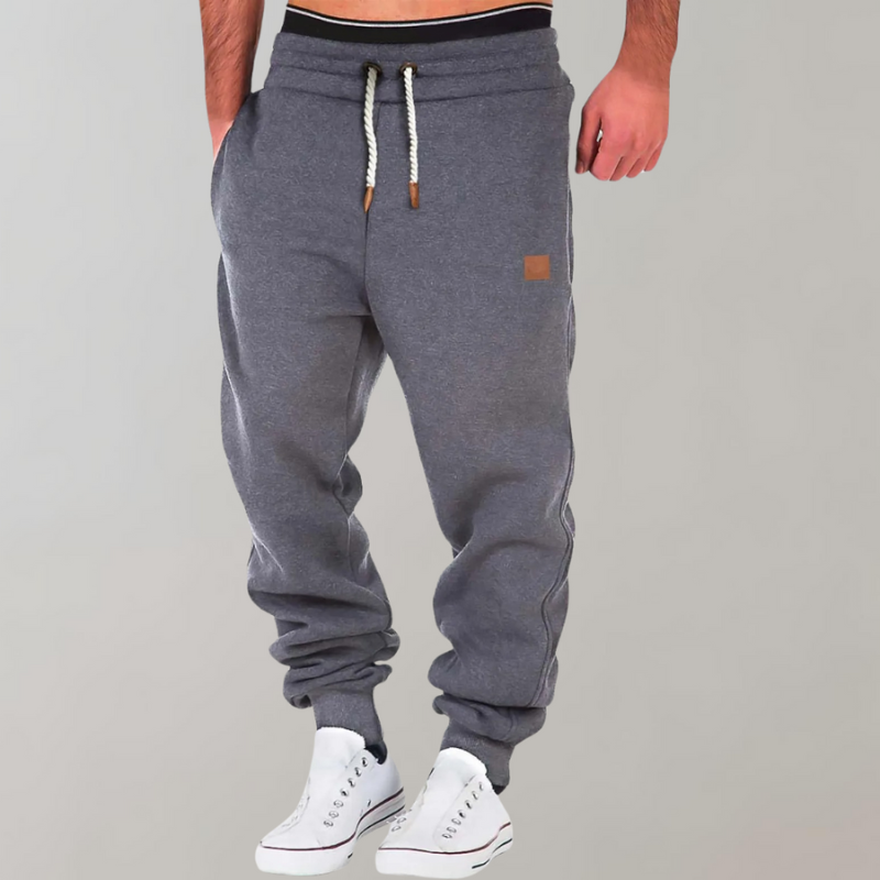 Jogginghose Herren mit Lounge Schnitt - dunkelgrau