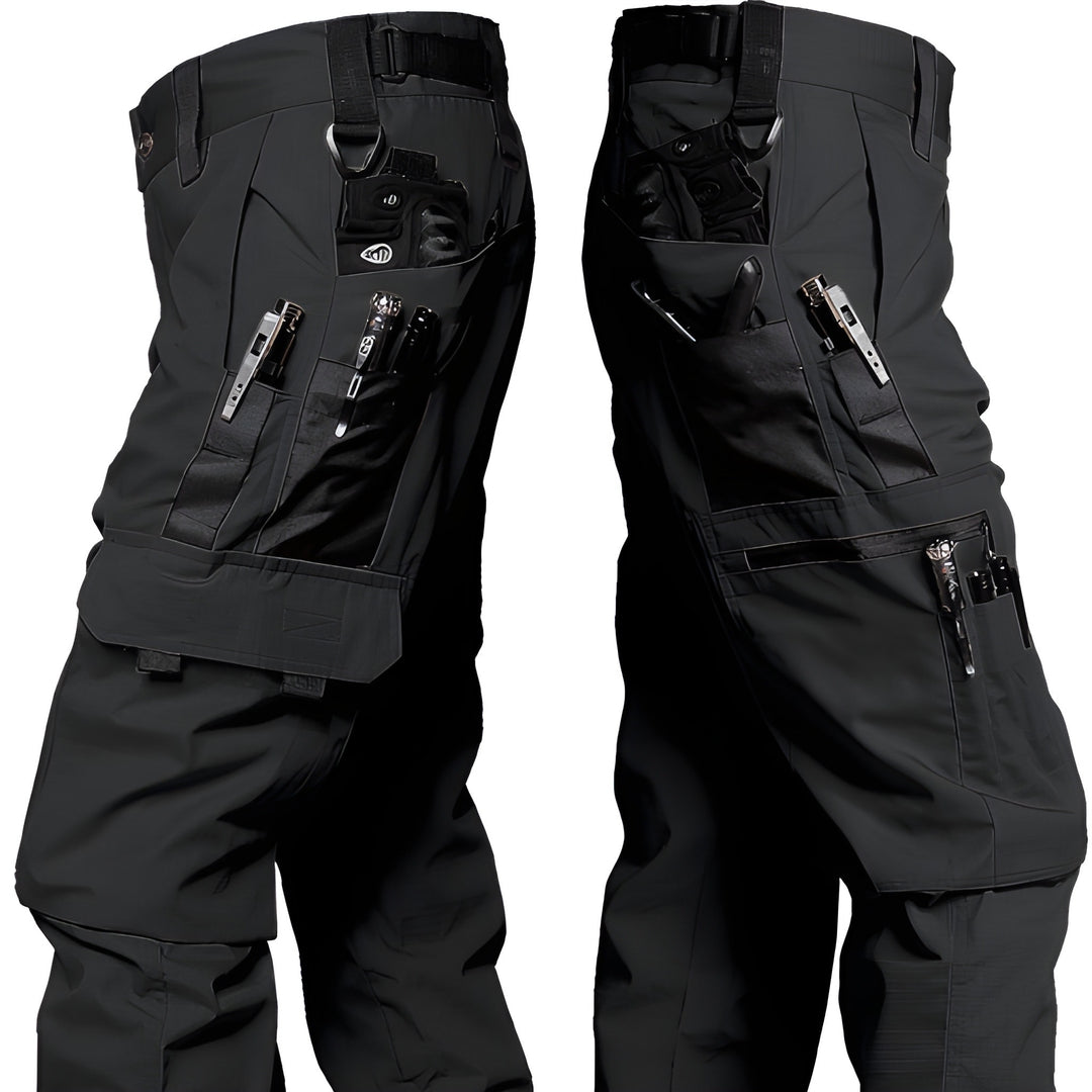 Men's Cargo Work Pants - Water-Repellent Outdoor Trousers