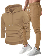 Men's Tracksuit Hoodie & Jogger Set - Soft Polyester Blend