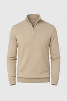 Men's Jumper Slim Fit Half-Zip Long Sleeve Pullover