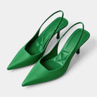 Women's Pointed-Toe Slingback Heels with Slim Stiletto Heel