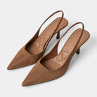 Women's Pointed-Toe Slingback Heels with Slim Stiletto Heel