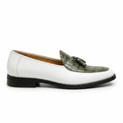 Men's Leather Tassel Loafers, Croc-Embossed Dress Shoes