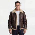 Men's Fleece-Lined Jacket Lambswool Lining – Casual Fit