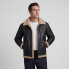 Men's Fleece-Lined Jacket Lambswool Lining – Casual Fit