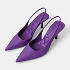 Women's Pointed-Toe Slingback Heels with Slim Stiletto Heel