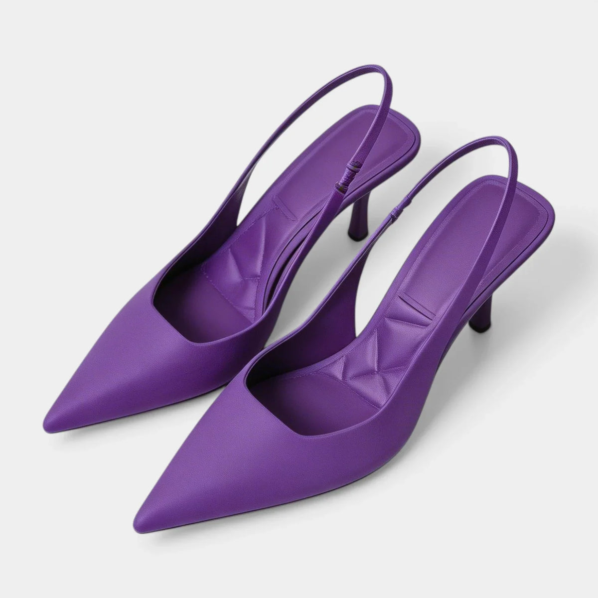 Women's Pointed-Toe Slingback Heels with Slim Stiletto Heel