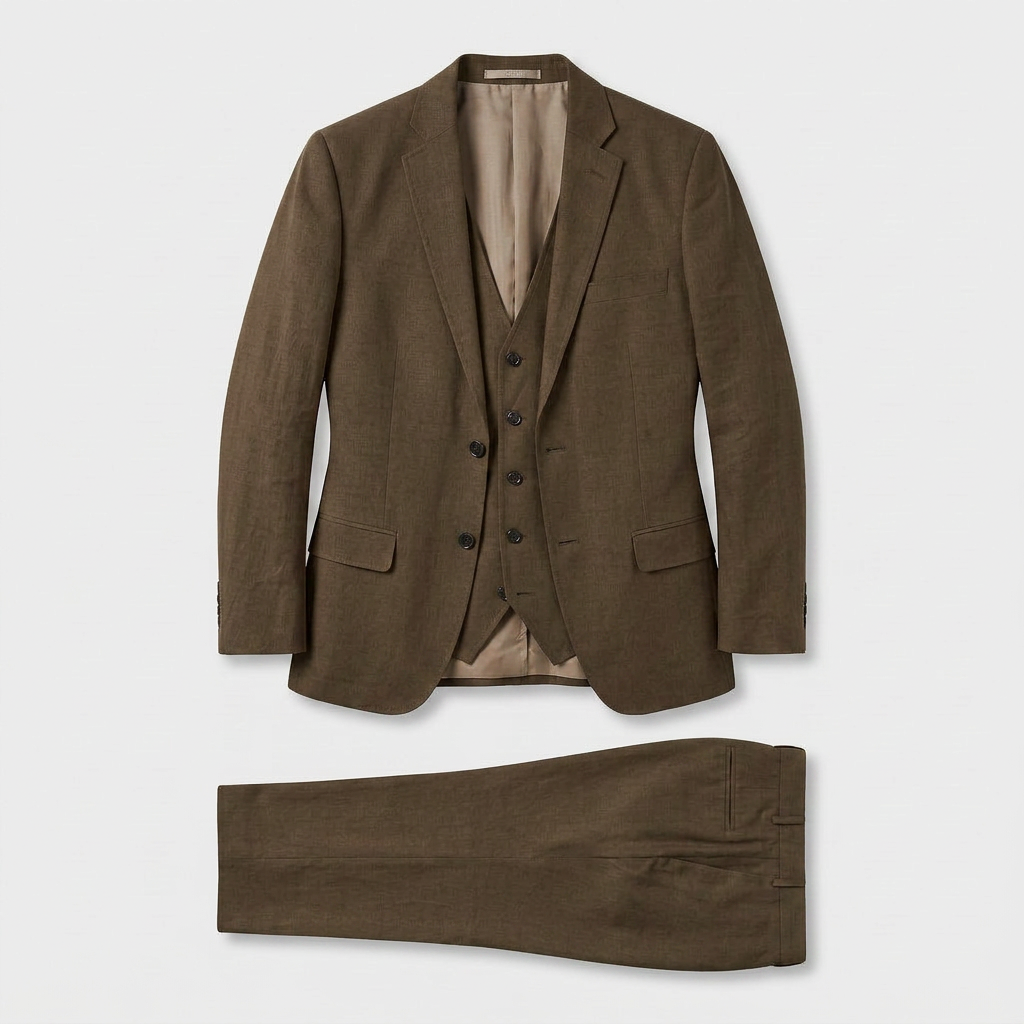 Ladies Trouser Suit Three-Piece Double-Breasted Blazer Set