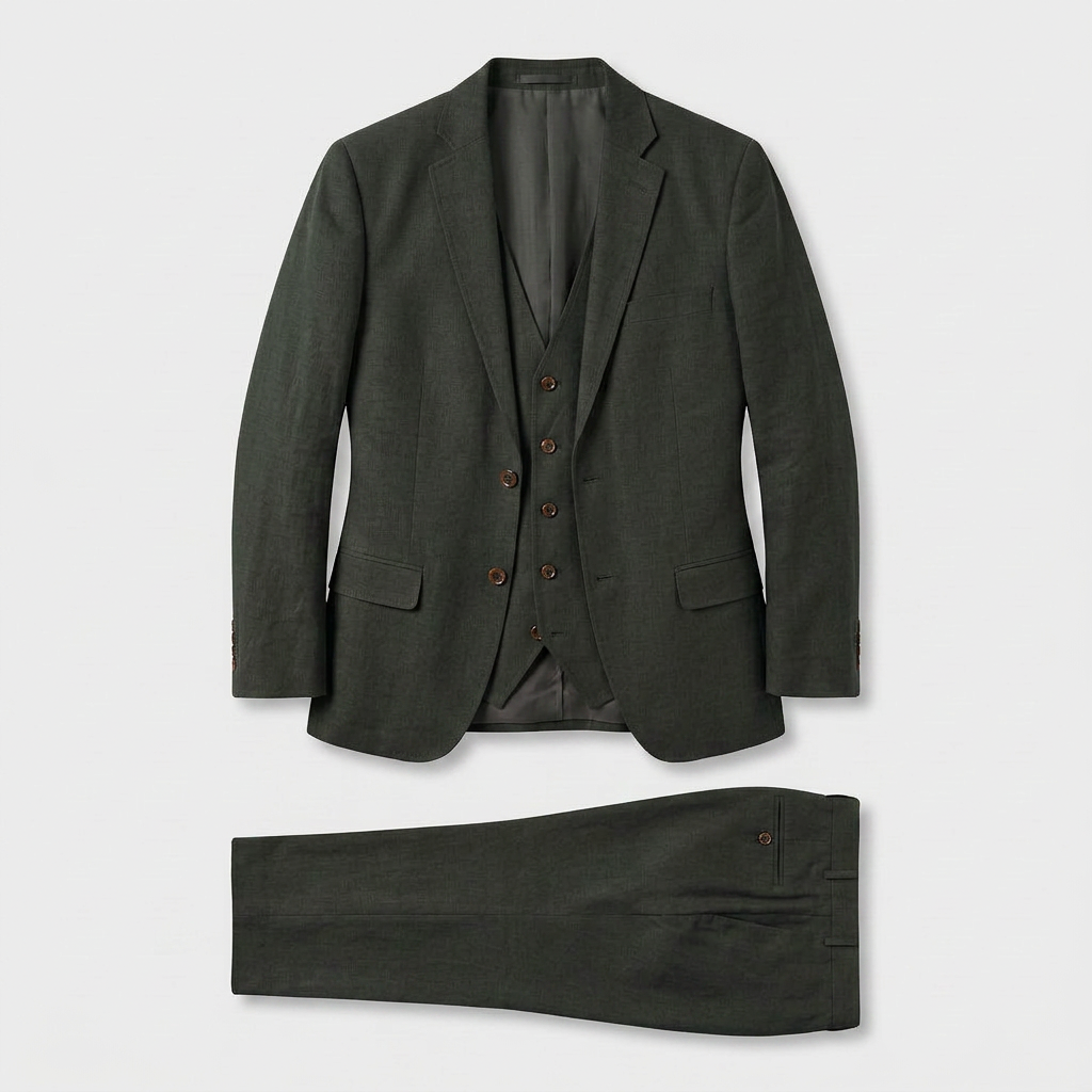 Ladies Trouser Suit Three-Piece Double-Breasted Blazer Set