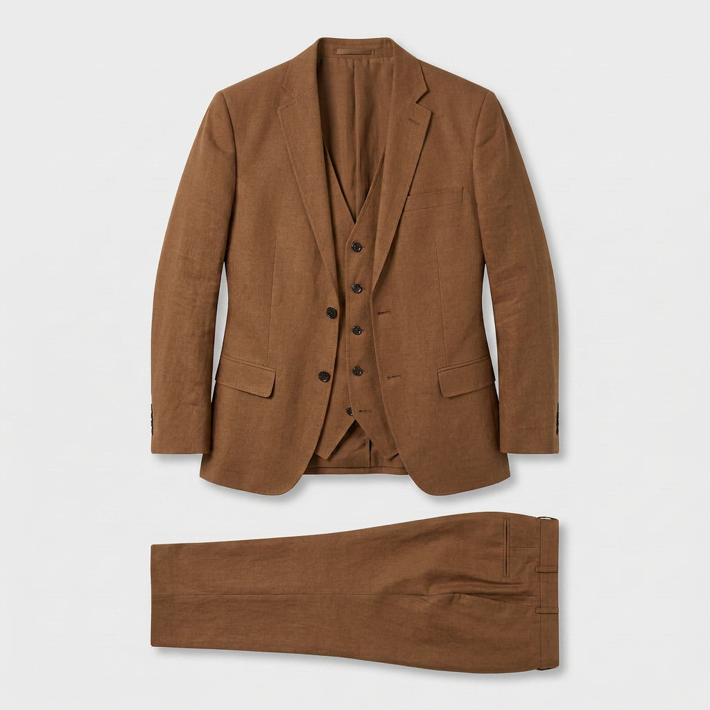 Ladies Trouser Suit Three-Piece Double-Breasted Blazer Set