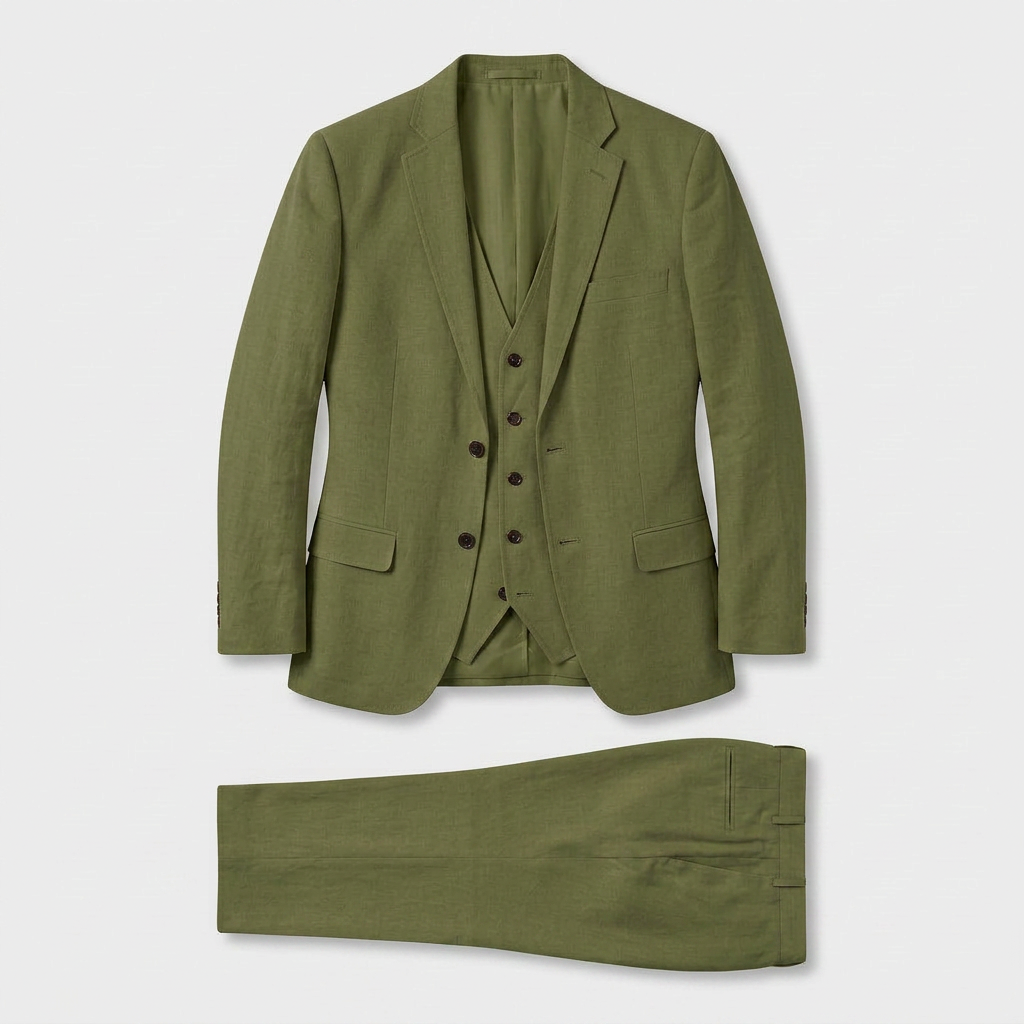 Ladies Trouser Suit Three-Piece Double-Breasted Blazer Set