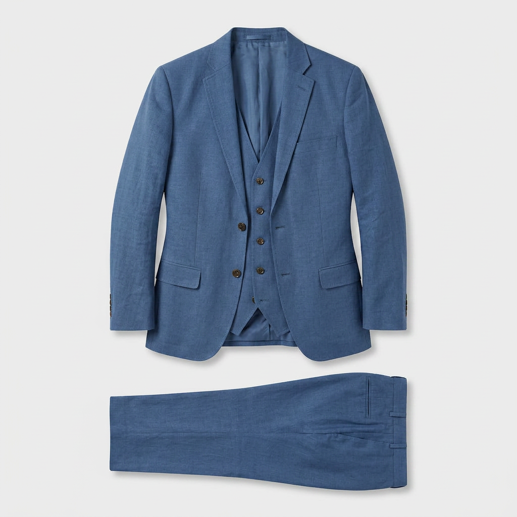 Ladies Trouser Suit Three-Piece Double-Breasted Blazer Set
