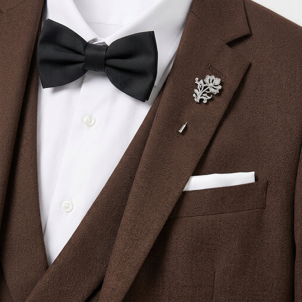 Men's 3-Piece Suit - Single-Breasted Blazer with Waistcoat